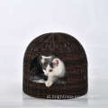 Tidur Rumah Knel House Summer Breathable Rattan Pet Bed